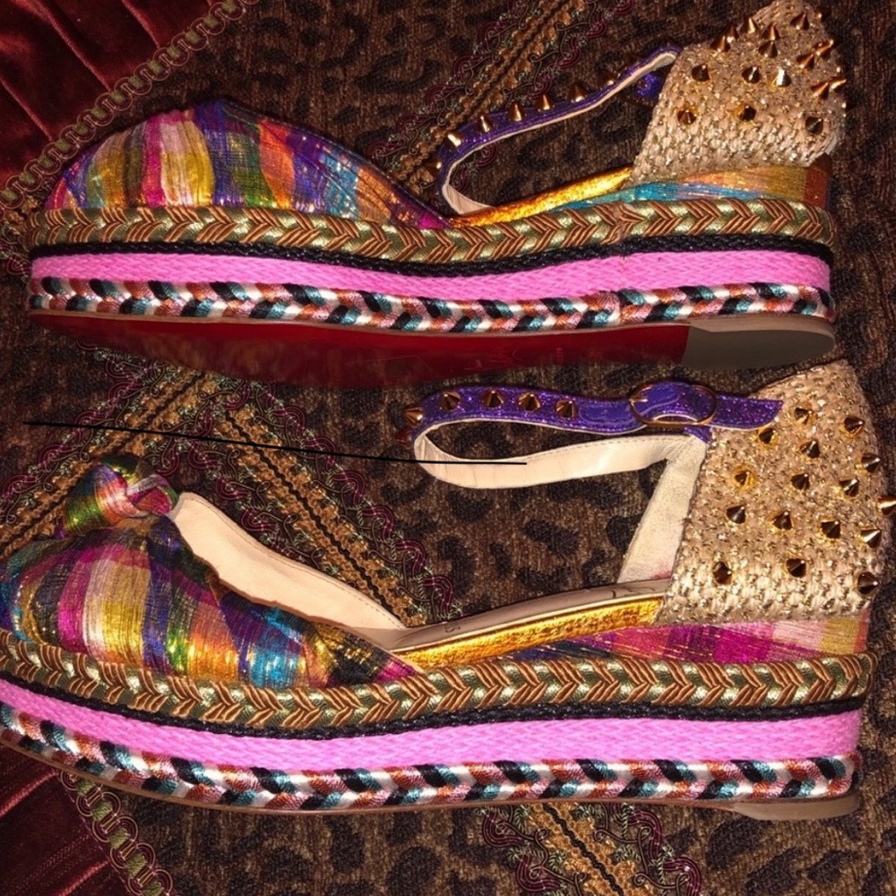 Gorgeous Christian Louboutin  Espadrille Sandals